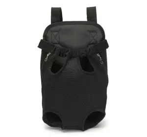 Дышащий рюкзак для собак размер М Черный
