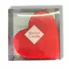 Свеча в форме сердца 10 см х 2 см  Premium Heart Красная