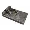 Лежак для собак и кошек с изголовьем 75 х 50 х 14 см Серый
