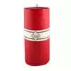 Большая свеча Premium 890 часов горения 45 см высота цилиндрическая Красная