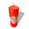 Свеча Premium большая 30 см высота 270 часов горения  без запаха Красная