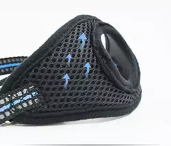 Поводок - перчатка для собак 150 см светоотражающий Синий