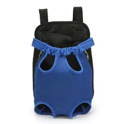 Дышащий рюкзак - переноска для собак до 6,5 кг Синий