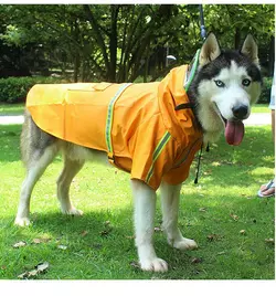 Дождевик для средних собак с капюшоном унисекс 3XL Желтый