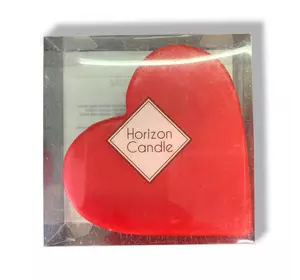 Свеча в форме сердца 10 см х 2 см  Premium Heart Красная