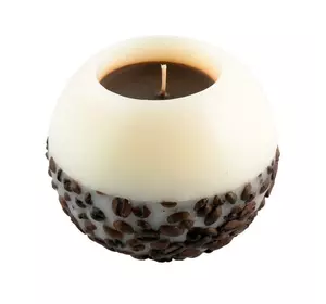 Декоративная ароматическая свеча 58 часов в форме шара кофейная